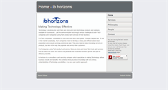 Desktop Screenshot of ibhorizons.com